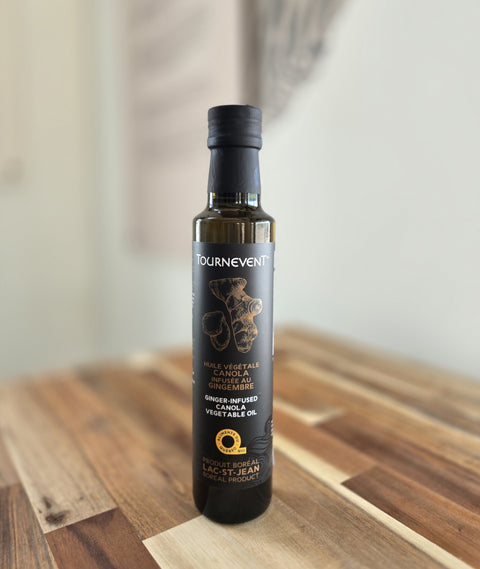 Huile vierge de canola biologique au gingembre