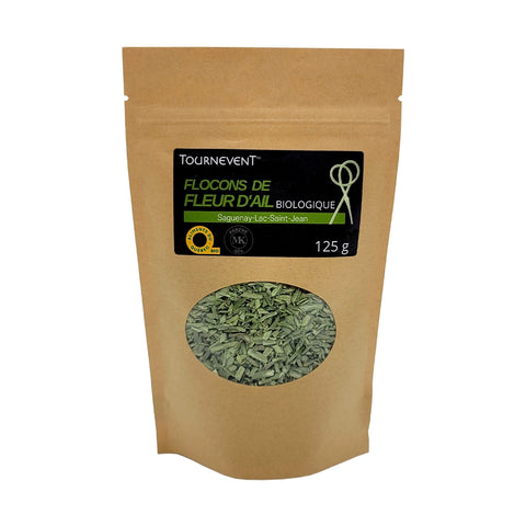 Fleur d'ail biologique en flocon