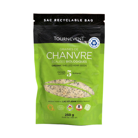 Graines de chanvre écalées biologiques