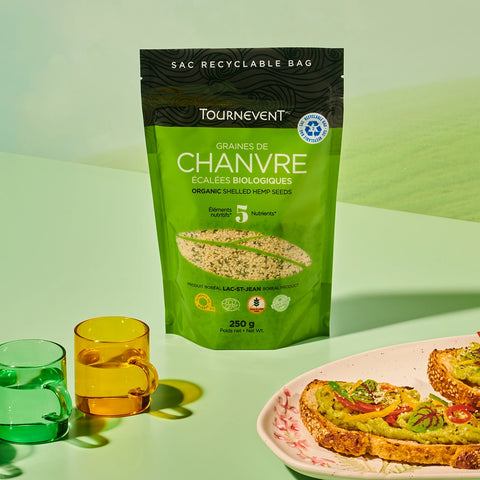 Graines de chanvre écalées biologiques
