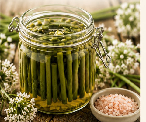Fleurs d'ail lactofermentées en saumure Tournevent