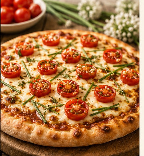 Pizza à la fleur d'ail Tournevent