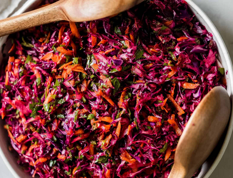 Salade de chou à l’huile de caméline