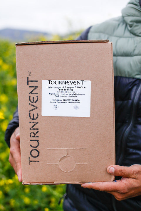 Huile vierge de canola biologique